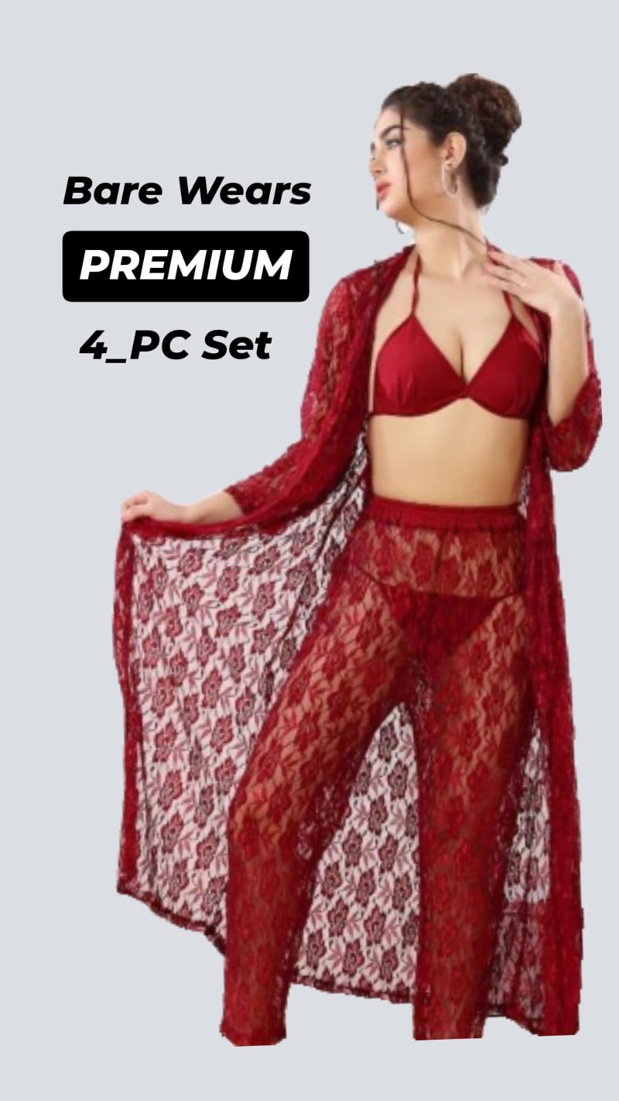 Sexy nighty with Single Normal Padded bras